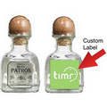 Patron Silver Tequila Mini 50 Ml. Bottle w/ Label